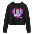 thumbnail image 1 of Barbie the Movie - Heart Crest - Juniors Cropped Pullover Hoodie, 1 of 5