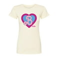 thumbnail image 1 of Barbie the Movie - Heart Crest - Juniors Fitted Graphic T-Shirt, 1 of 5