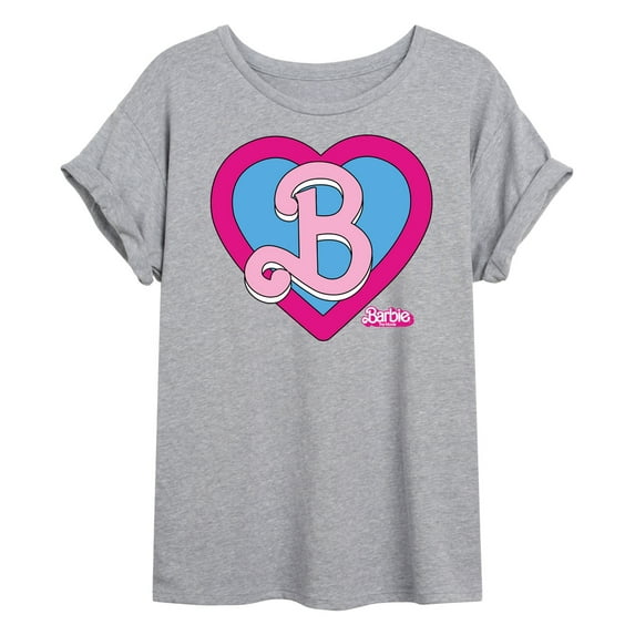 Barbie the Movie - Heart Crest - Juniors Ideal Flowy Muscle T-Shirt