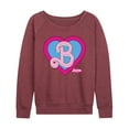 thumbnail image 1 of Barbie the Movie - Heart Crest - Women's Lightweight French Terry Pullover, 1 of 6