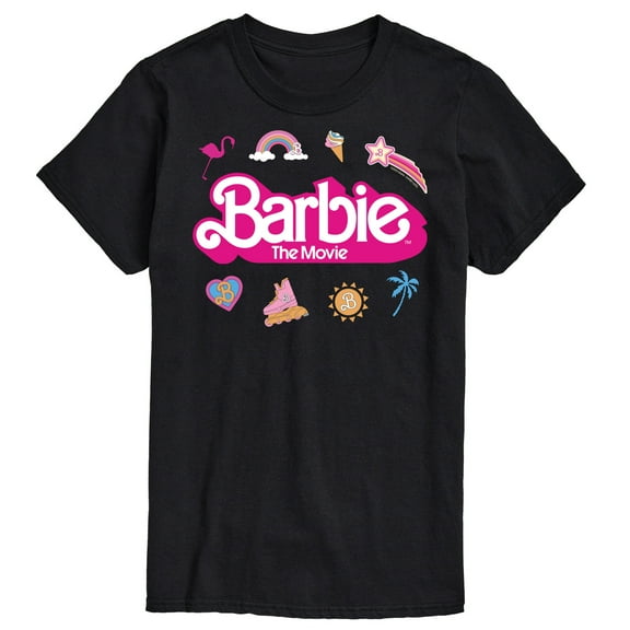 Barbie the Movie - Movie Logo Icons -  Men's Short Sleeve Graphic T- Shirt