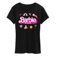 thumbnail image 1 of Barbie the Movie - Movie Logo Icons - Women's Short Sleeve Graphic T-Shirt, 1 of 5
