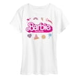 thumbnail image 1 of Barbie the Movie - Movie Logo Icons - Women's Short Sleeve Graphic T-Shirt, 1 of 5