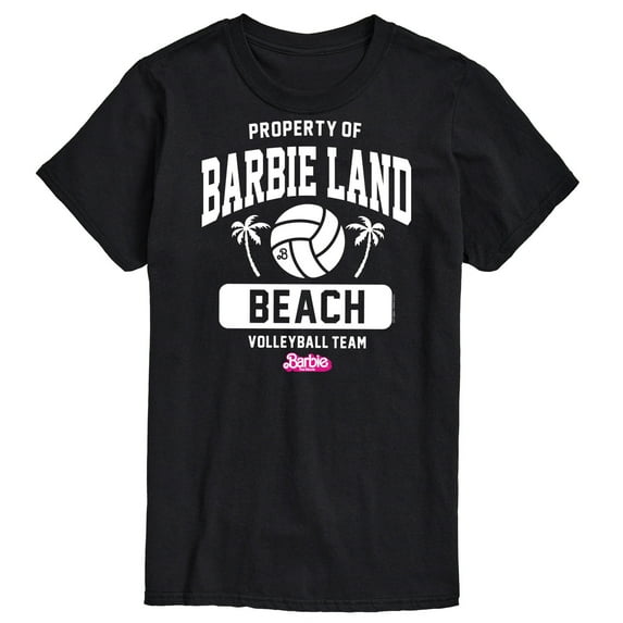 Barbie the Movie - Property of Barbie Land Beach Volleyball - Men's Short Sleeve Graphic T-Shirt
