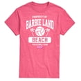 thumbnail image 1 of Barbie the Movie - Property of Barbie Land Beach Volleyball - Men's Short Sleeve Graphic T-Shirt, 1 of 1