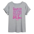 thumbnail image 1 of Barbie the Movie - You Inspire Me - Juniors Ideal Flowy Muscle T-Shirt, 1 of 5
