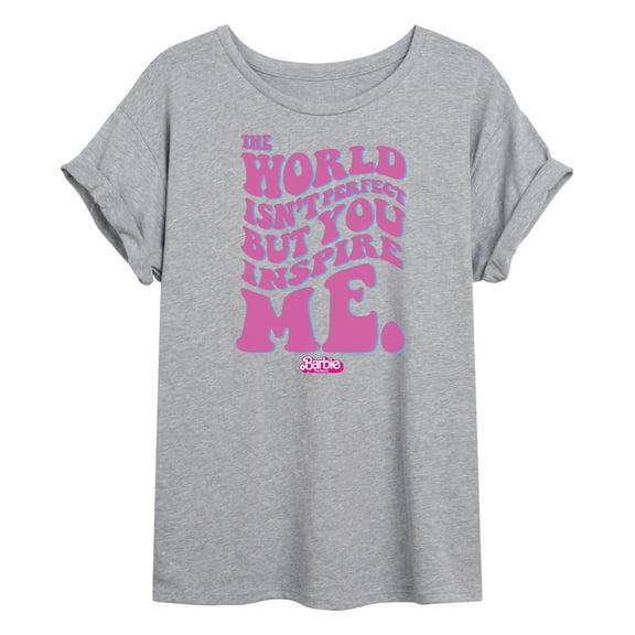 Barbie the Movie - You Inspire Me - Juniors Ideal Flowy Muscle T-Shirt