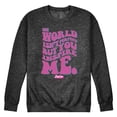 thumbnail image 1 of Barbie the Movie - You Inspire Me -  Men's Crew Neck Fleece Pullover, 1 of 5