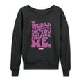 thumbnail image 1 of Barbie the Movie - You Inspire Me - Women's Lightweight French Terry Long Sleeve Shirt, 1 of 5