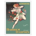 thumbnail image 1 of Barbier Dauphin Canned Goods (Conserves) - Vintage French Advertising Poster by Leonetto Cappiello c.1948 - Fine Art Matte Paper Print (Unframed) 11x14in, 1 of 4