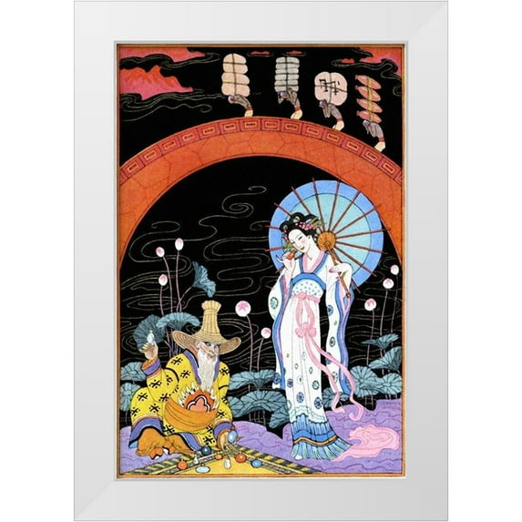 Barbier, Georges 13x18 White Modern Wood Framed Museum Art Print Titled - China