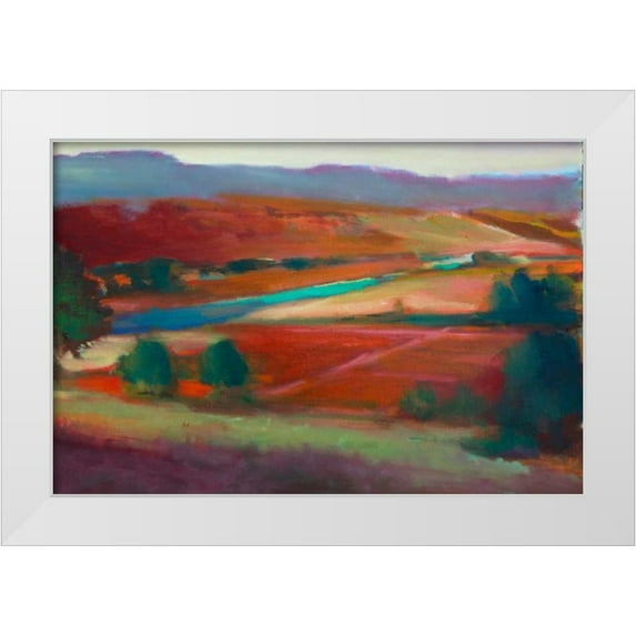 Barbini, Eddie 14x11 White Modern Wood Framed Museum Art Print Titled - Valley View I
