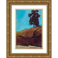 thumbnail image 1 of Barbini, Eddie 17x24 Gold Ornate Wood Framed with Double Matting Museum Art Print Titled - Lone Tree, 1 of 4