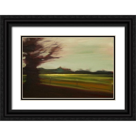 Barbini, Eddie 32x23 Black Ornate Wood Framed with Double Matting Museum Art Print Titled - The Countryside V