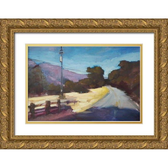 Barbini, Eddie 32x23 Gold Ornate Wood Framed with Double Matting Museum Art Print Titled - The Way Home