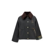 Barbour Dark Green Waxed Cotton Jacket Womens