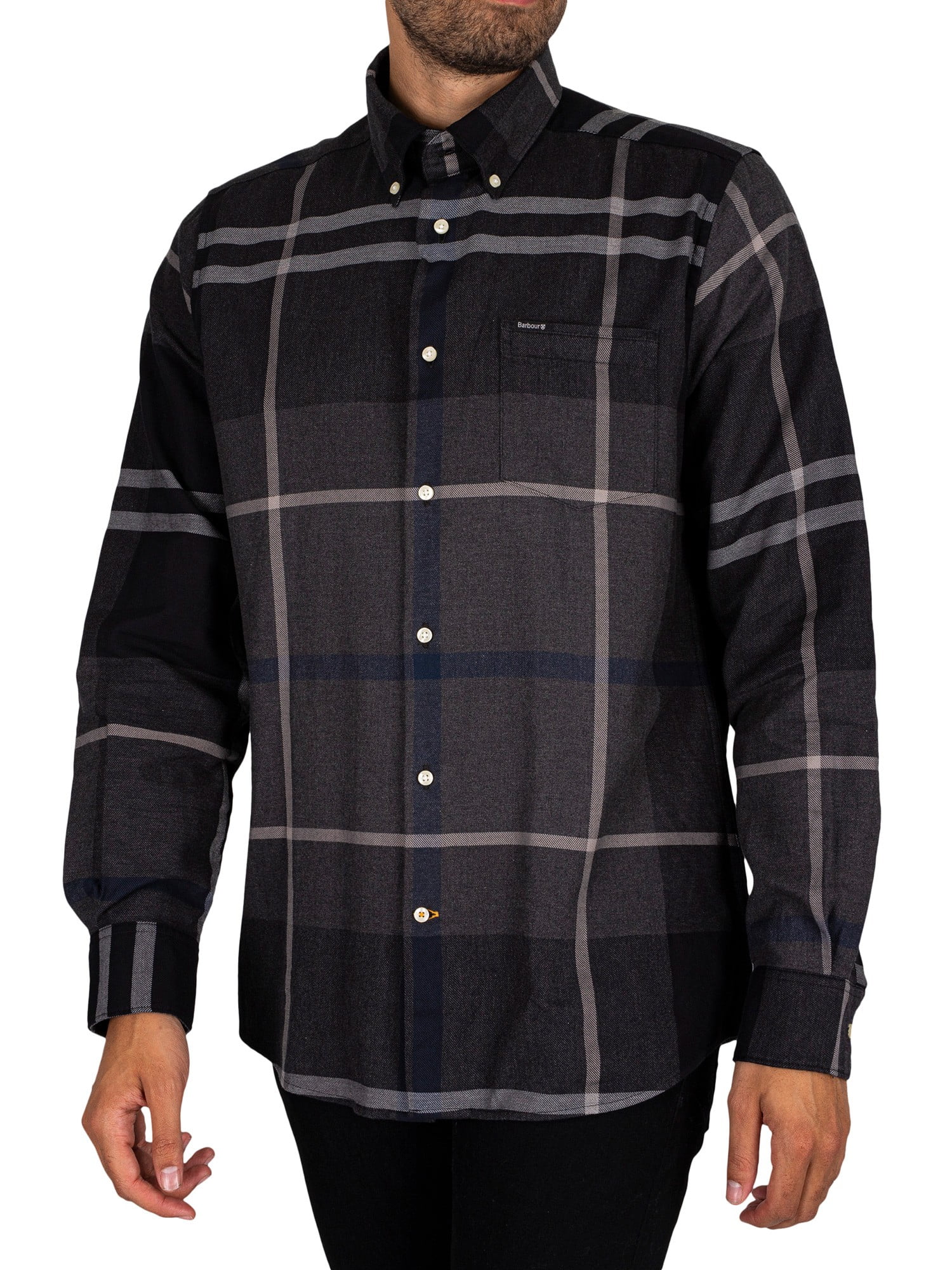 Barbour dunoon store shirt grey