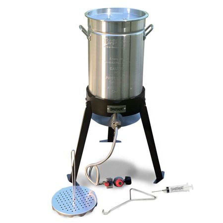 Bayou Classic 30-qt Silver Aluminum Turkey Fryer Kit