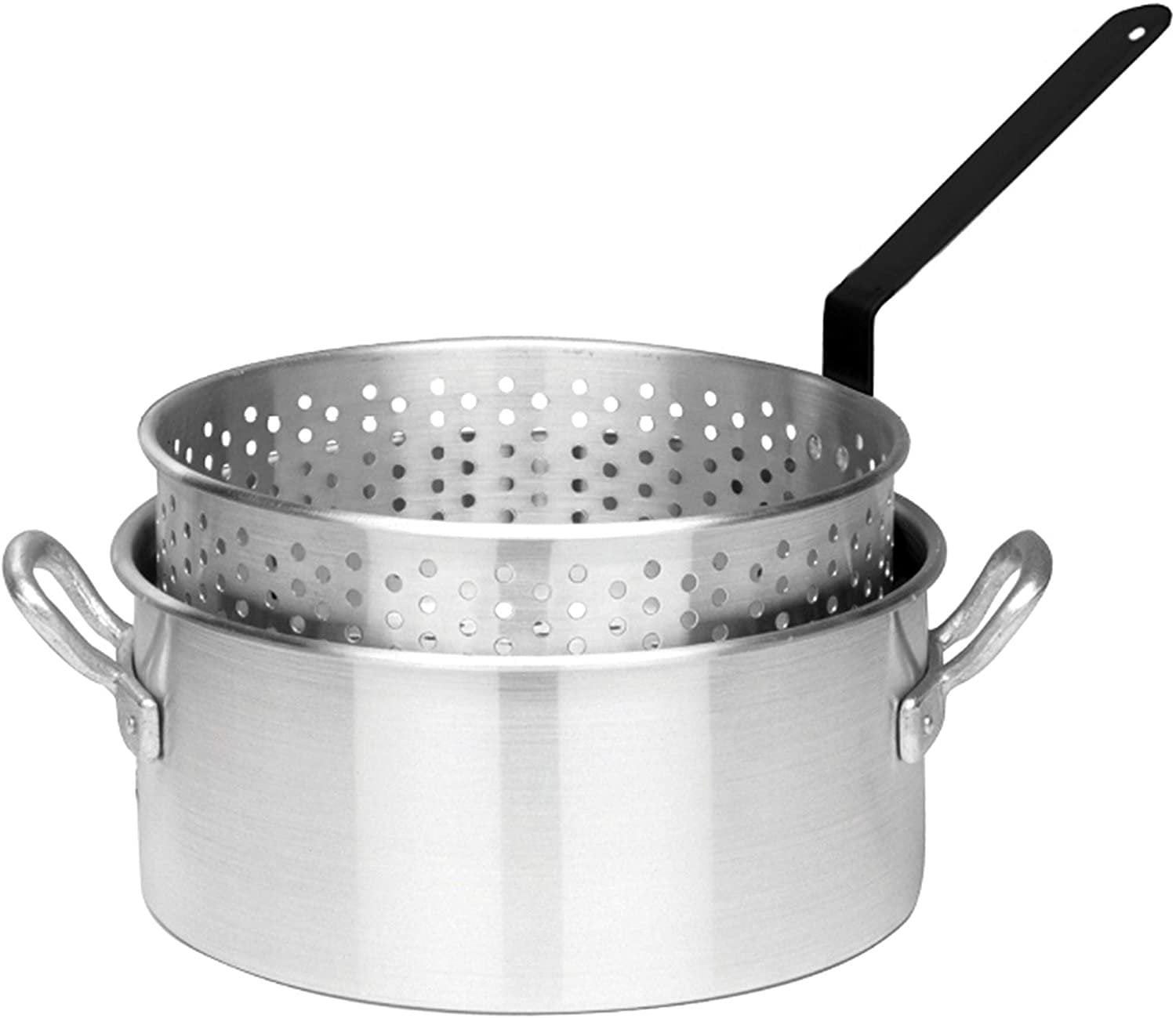 Bayou Classic 10-Quart Silver Aluminum Deep Fryer Pot