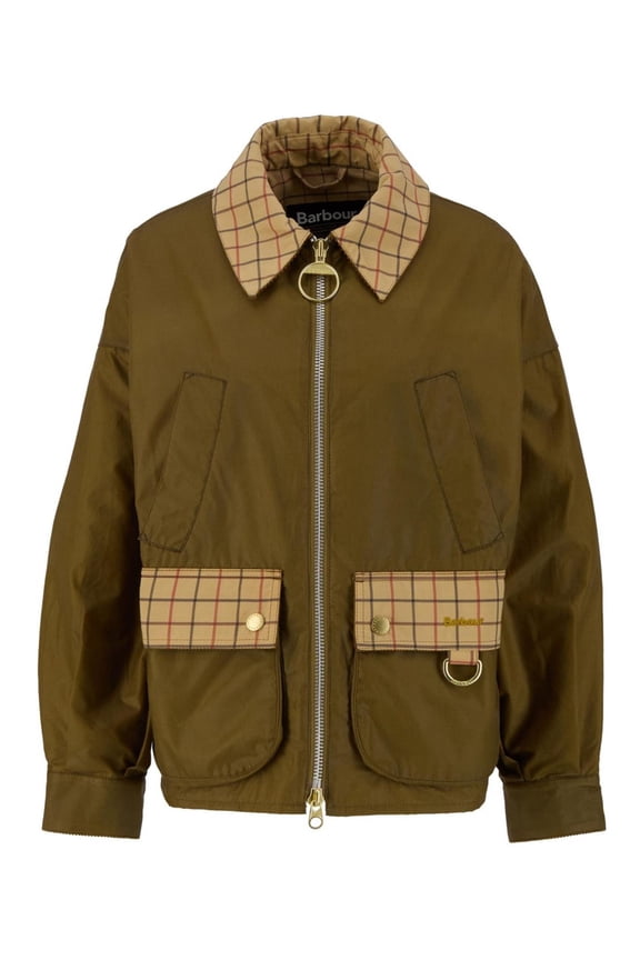 Launton Boxy Cropped Checked Jacket (Women's)