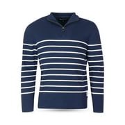 Barbour Mens Harbour Regular Fit Half Zip Mock Neck Sweater 2XL Navy B4HP