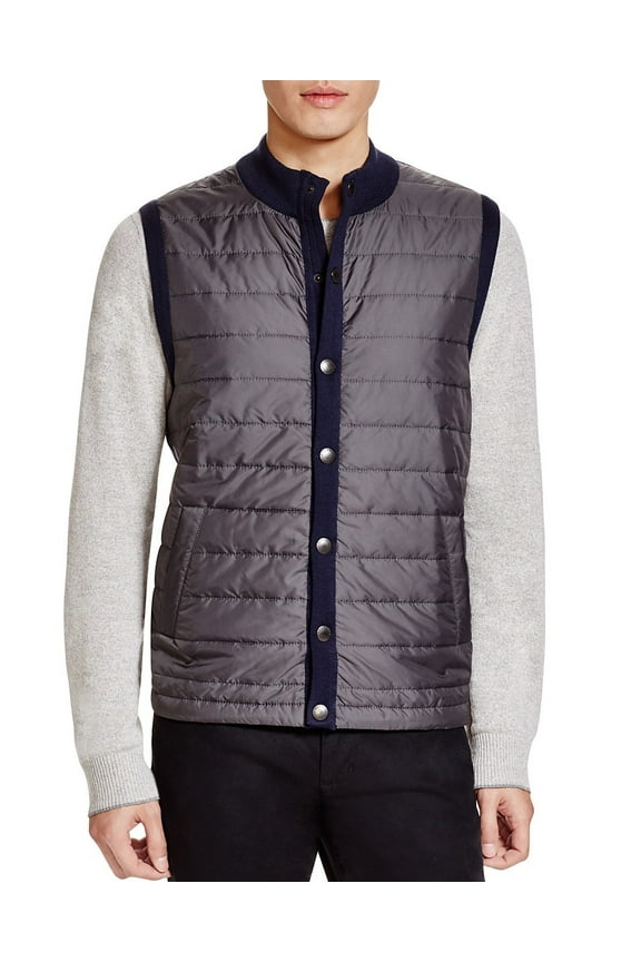 Mens Gilet Quilted Vest Navy XX-Large