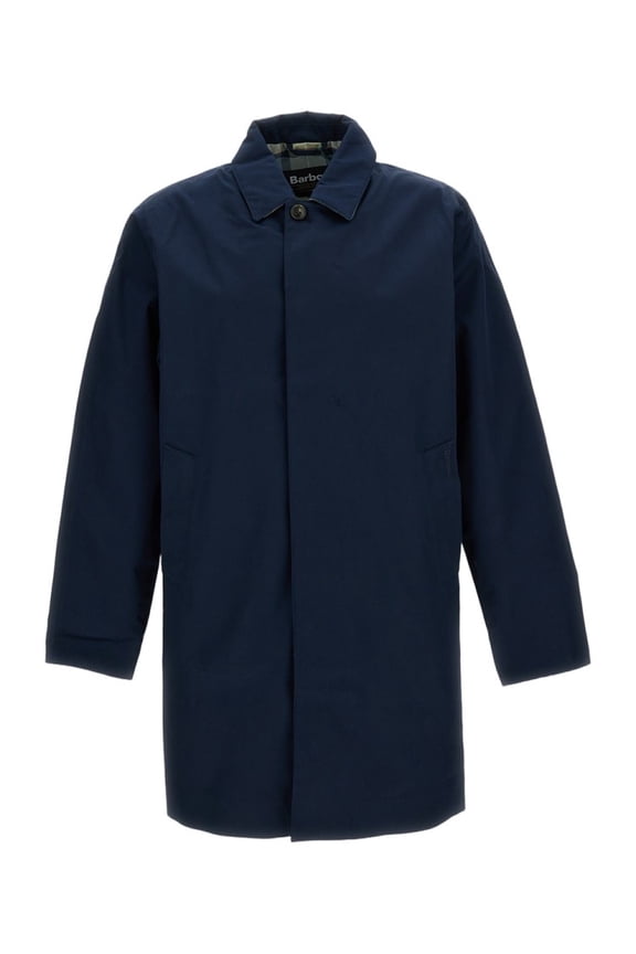 Rokig Blue Water-Resistant Trench Jacket (Men's)