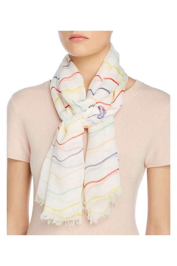 Squiggle Stripe Wrap Scarf