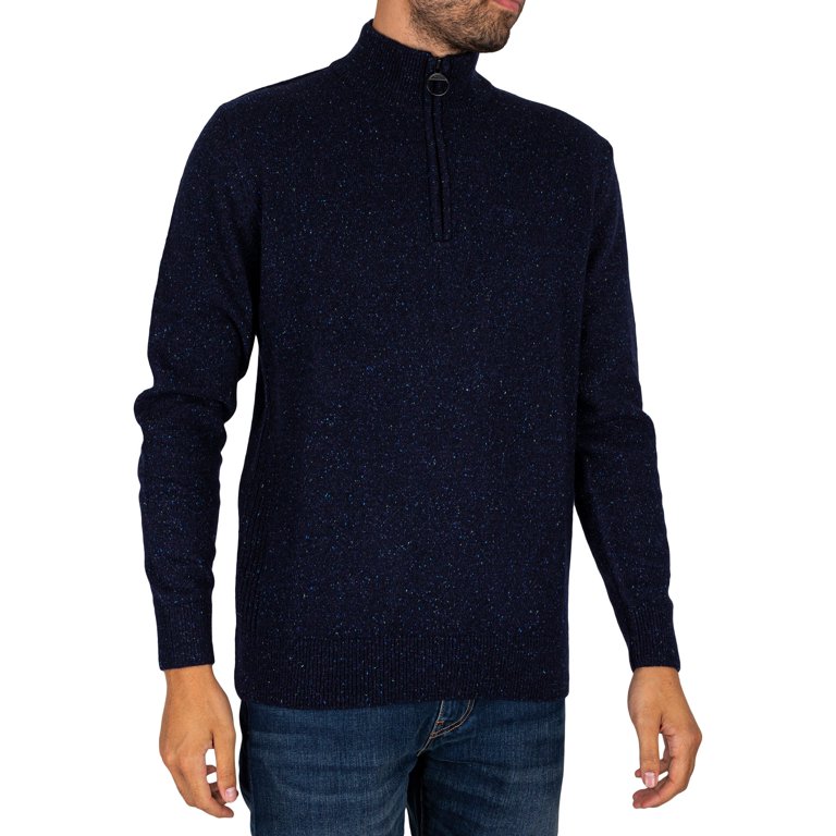 Barbour Tisbury Half Zip Knit, Blue 