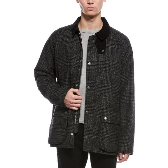 Barbour mens Bedale Wool Coat, XXL, Grey