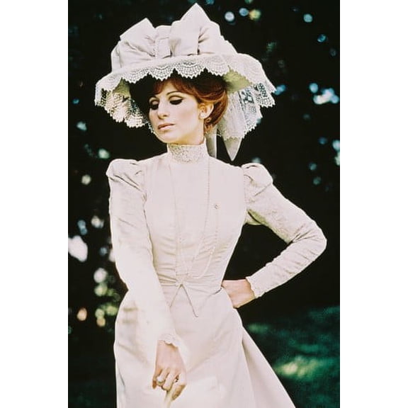 Barbra Streisand 24x36 Poster Hello Dolly in White Dress and Hat