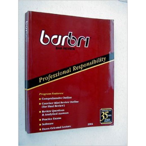 Pre-Owned Barbri Bar Review: Professional Responsibility 9780314147868 Used