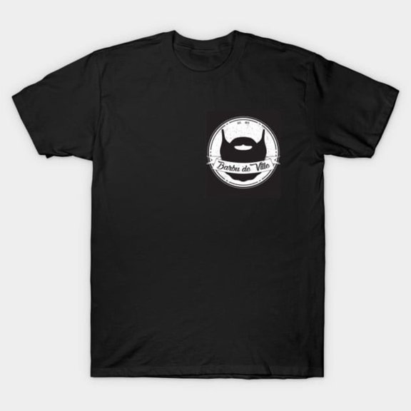 Barbu De Ville Vintagenoir Bearded Hipster Urban Lifestyle Art Unisex T-Shirt, up to size 3XL.