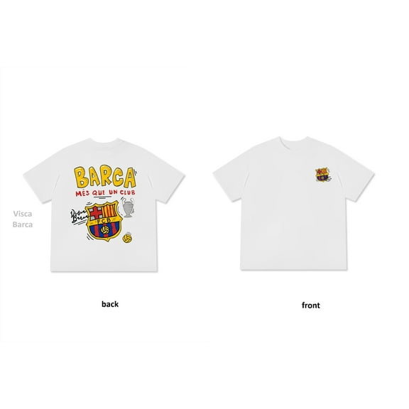 Barca Soccer Fan Shirt, Més Que Un Club Football Tee, Unisex Adult Casual Everyday Wear, Size S–4XL