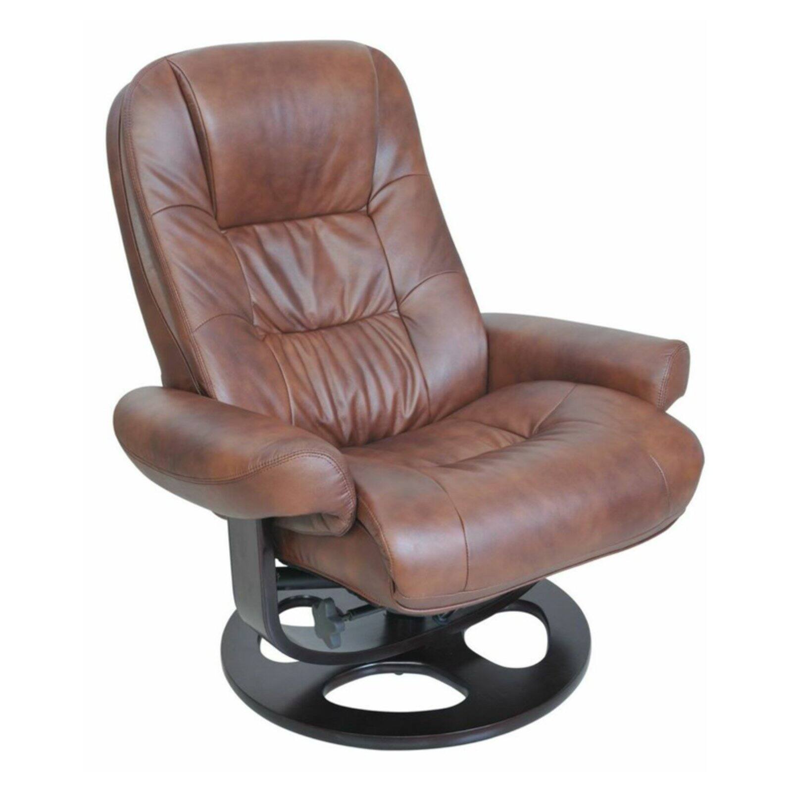 Barcalounger 15-8021 Jacque Swivel Pedestal Recliner w/Ottoman, Whiskey - image 1 of 9