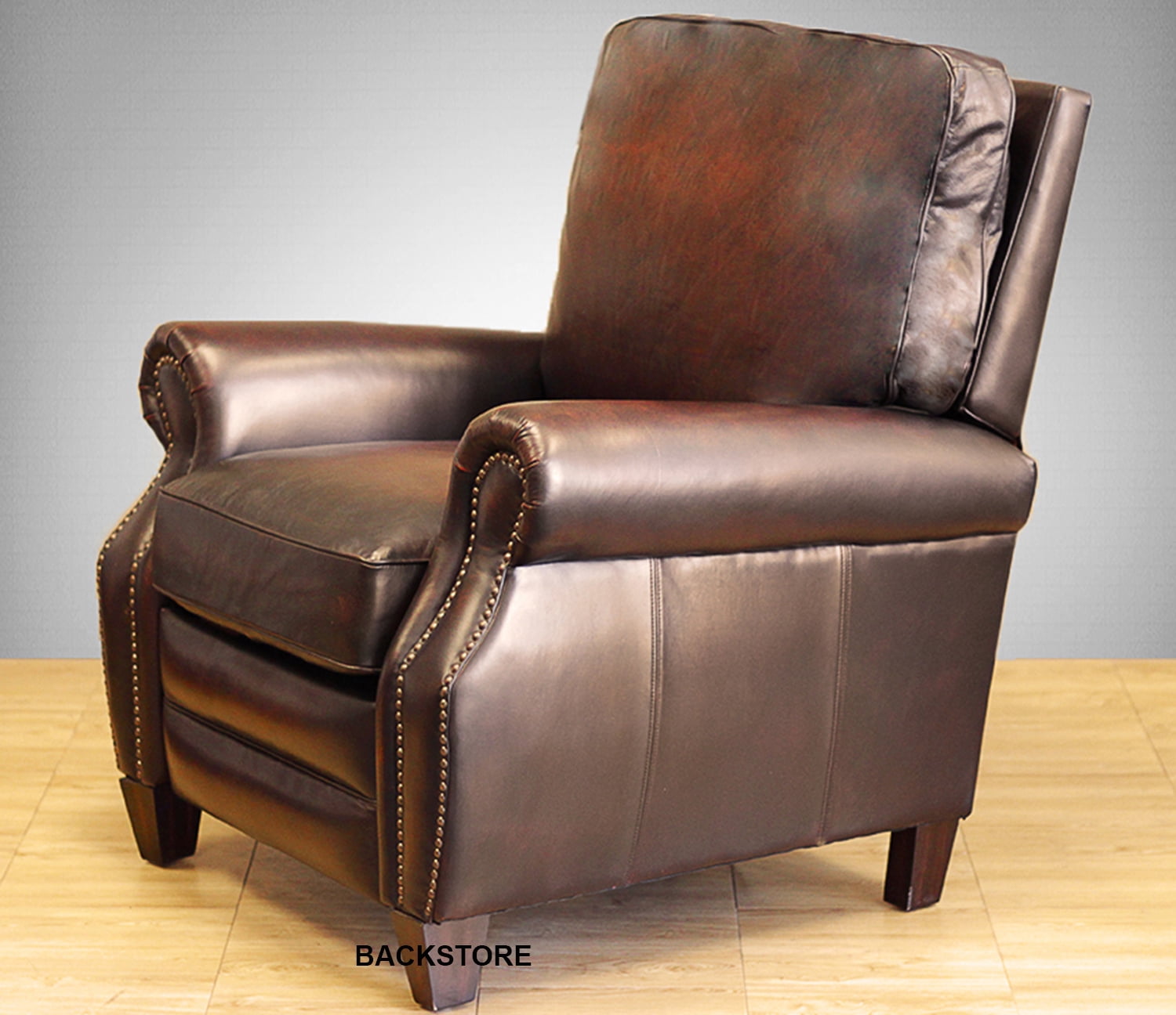 Barcalounger Briarwood II Leather Electric Power Recliner Stetson