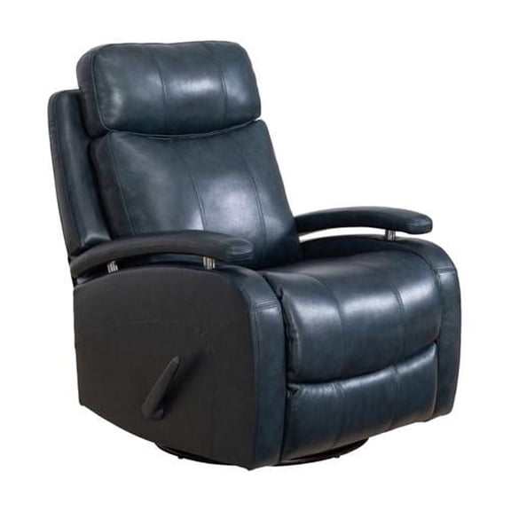 Barcalounger 8-3610 Duffy Swivel Glider Recliner, Ryegate Sapphire Blue Ryegate-sapphire