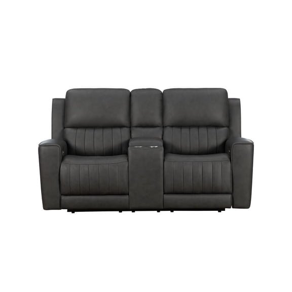 Barcalounger Loveseat w/Power Head Rests, Power Lumbar & Console w/Storage & 2 Cup Holders