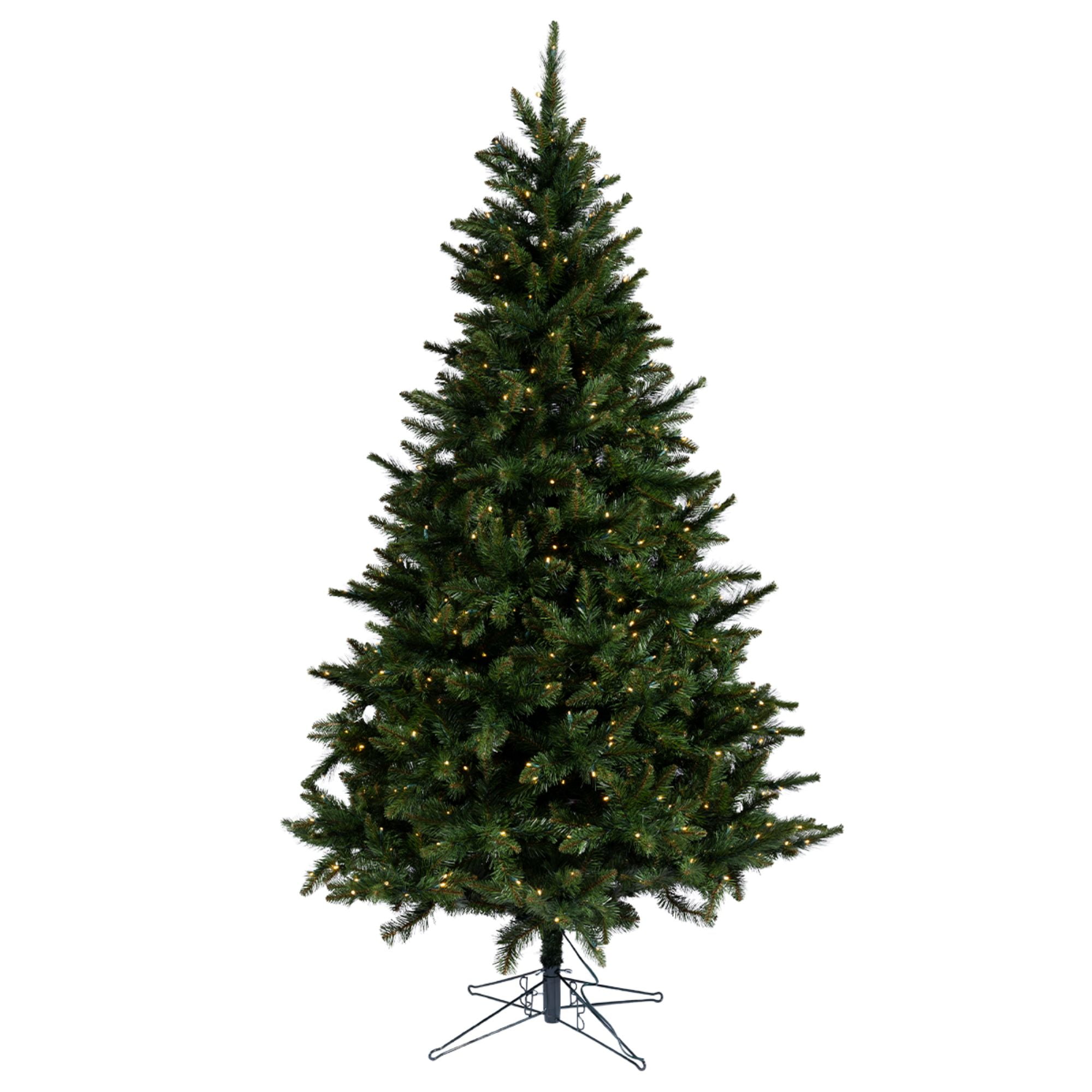 Barcana 7.5' PreLit Medium Aspen Pine Artificial Christmas Tree, Warm
