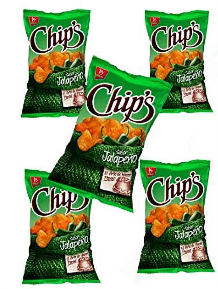 Barcel Chips Jalapeño 62g Box with 5 bags papas snack Mexican Chips