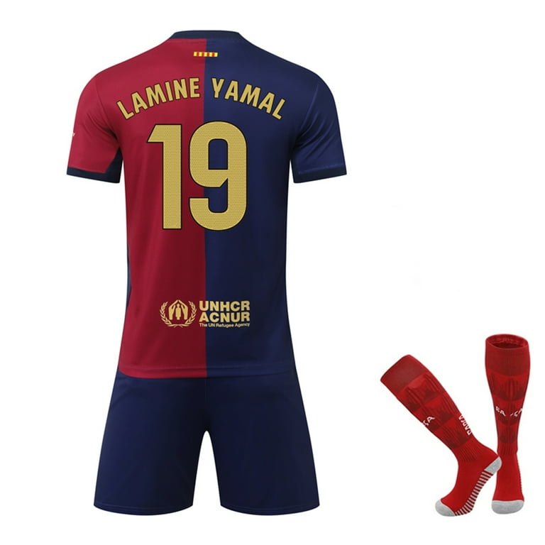 FC Barcelona Lamine Yamal 19 ジャージ Lサイズ Nike Barcelona Home L/S Lamine Yamal 19 Jersey 2024-2025 (La