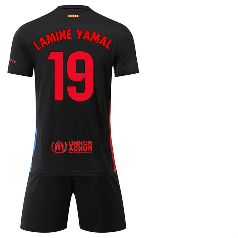 Lamine Yamal Signed FC Barcelona Away Soccer Jersey #19 with