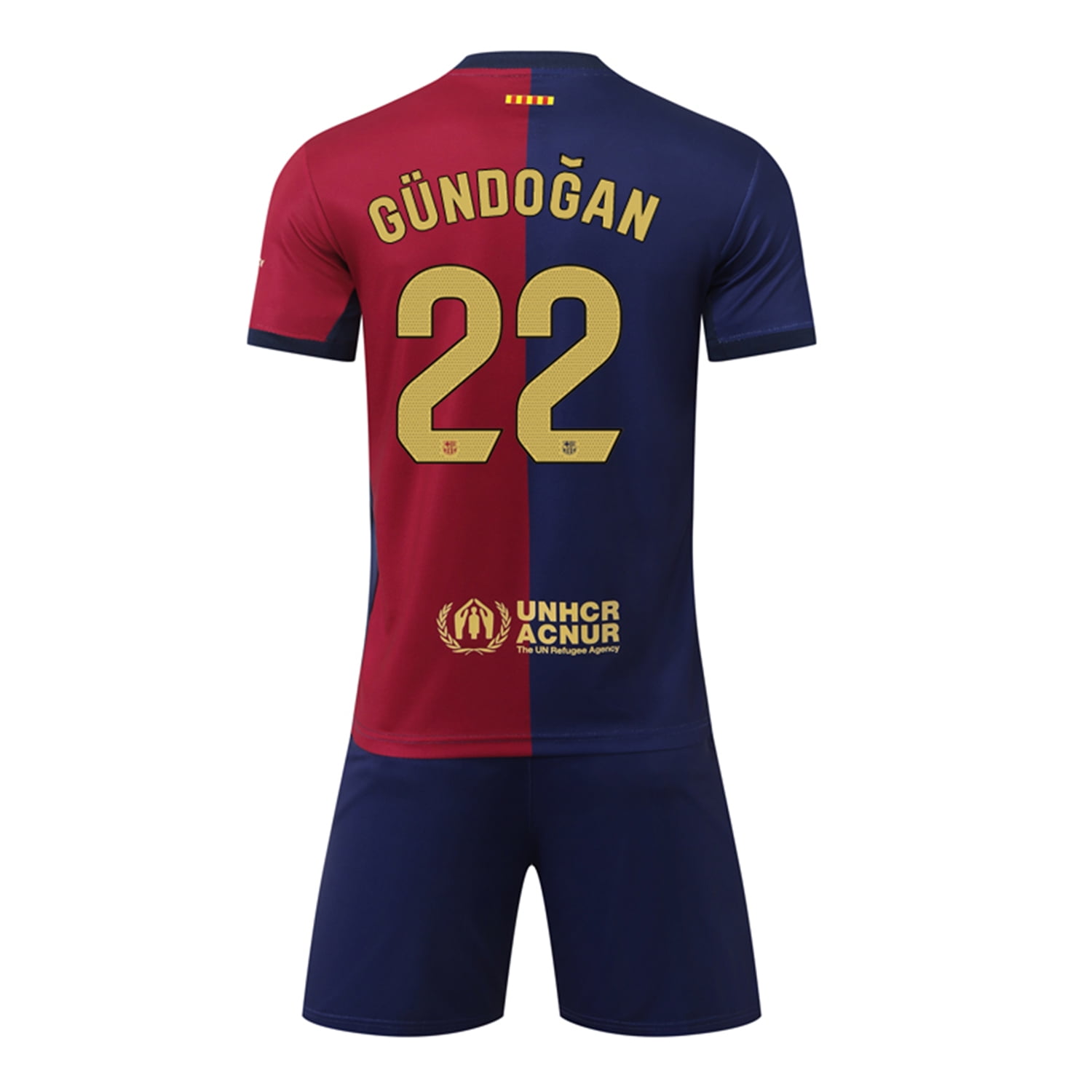 Barcelona 24/25 Home Shirt with Gundogan 22 Printing Barcelona 24/25 Home Shirt with Gundogan 22 Printing