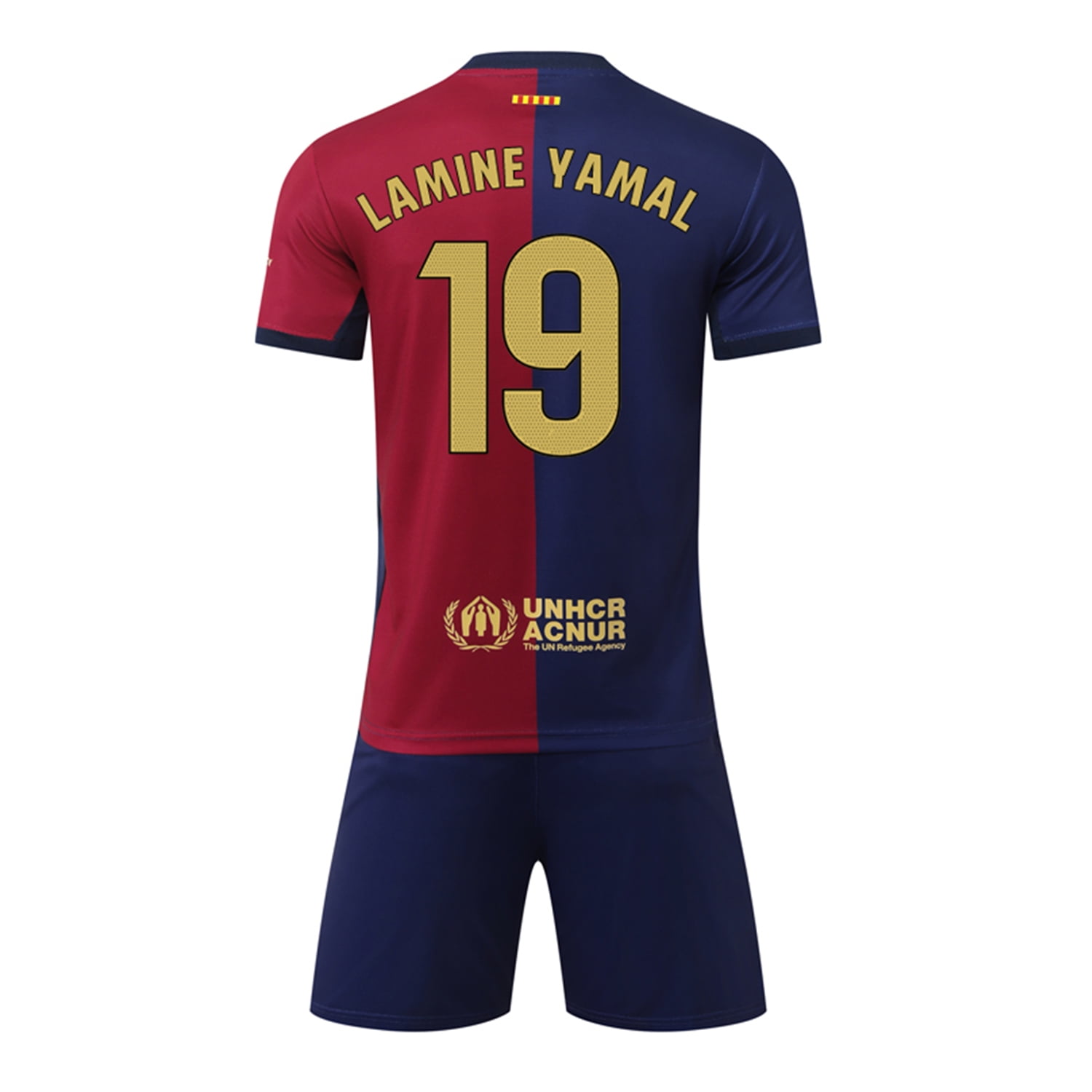 Barcelona 24/25 Home Shirt with Lamine Yamal 19 Printing - Walmart.com