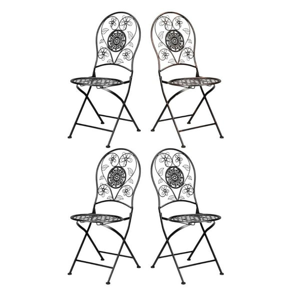 Barcelona Bistro Chair - Bronze Round Seat & Back - Sold in Sets of 4 by Chivari