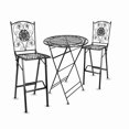 thumbnail image 1 of Barcelona Bistro Set Rustic Black 32" Table & 2 Barstools by Chivari, 1 of 3