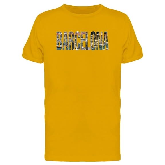 Barcelona Cool Travelers Quote T-Shirt Men -Image by Shutterstock, Male Large