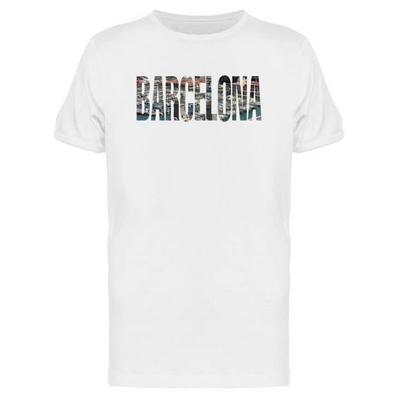 Barcelona Cool Travelers Quote T-Shirt Men -Image by Shutterstock, Male x-Large