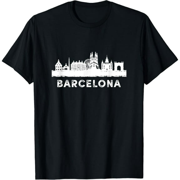 Barcelona Graphic Tees - Novelty T-Shirts & Cool Designs T-Shirt men and women can wear, black, white, gifts