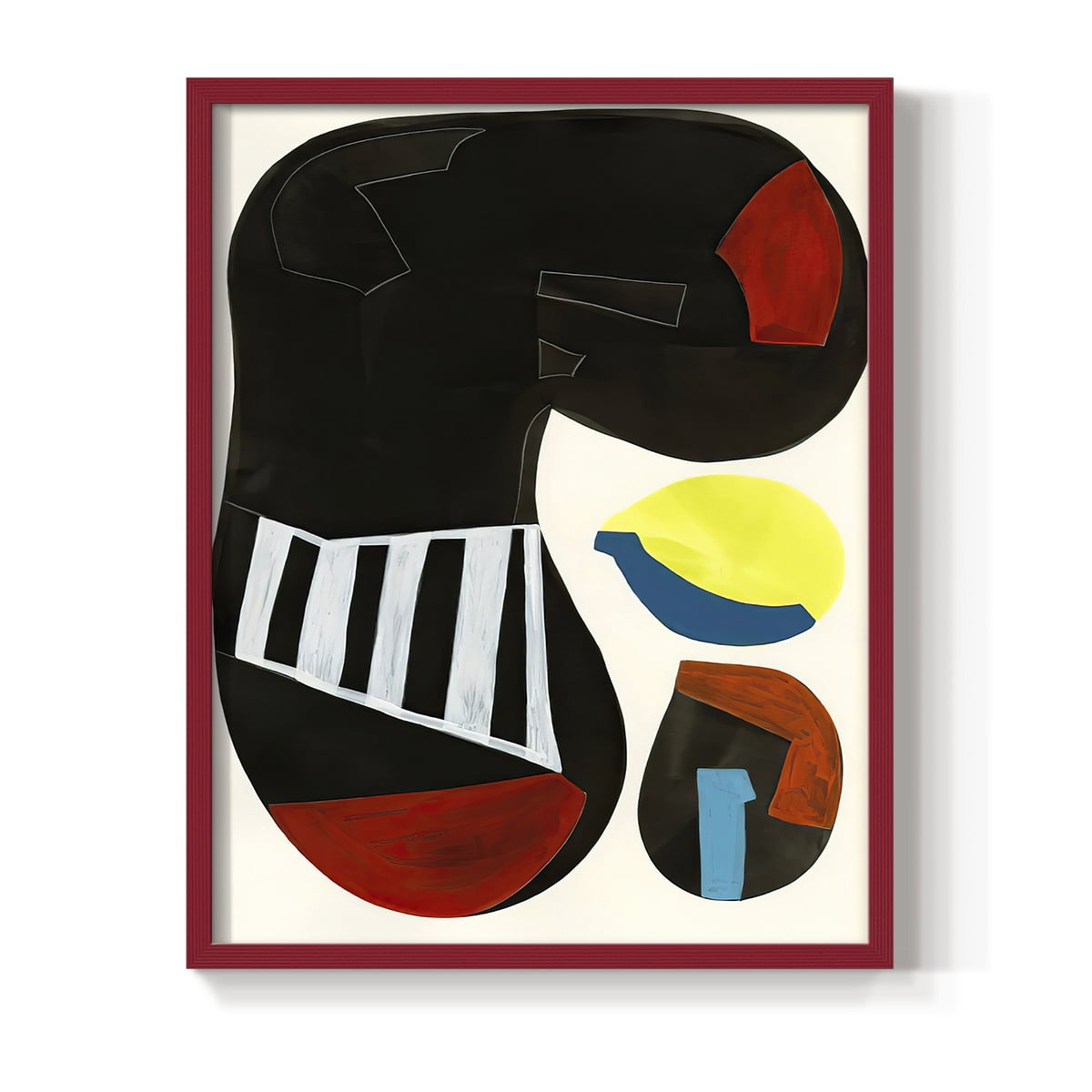 Barcelona I in Paper Solid Wood 11 x 14 Framed Print